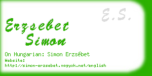 erzsebet simon business card