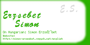 erzsebet simon business card
